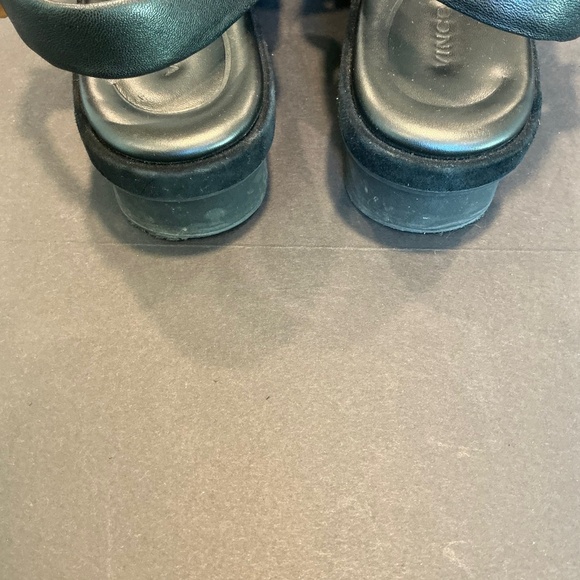 Vince Bowie Black Leather Lug Platform Sandals Women’s 9 (Estimated) - Picture 9 of 16